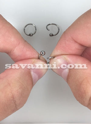 1.0mm Tunn Ring Fast Kula