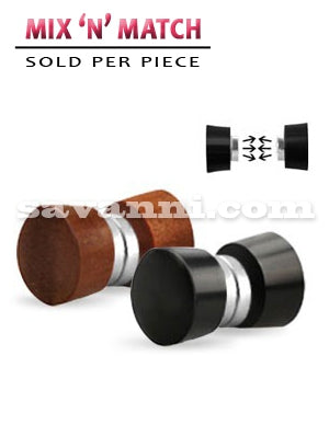 Fakeplugg av Trä med Magnet