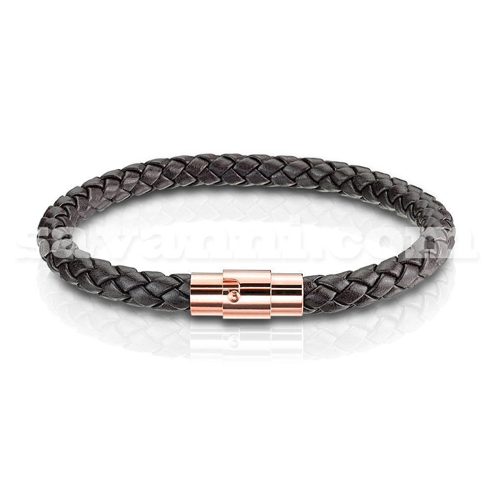 Nahkaranneke Rose Gold
