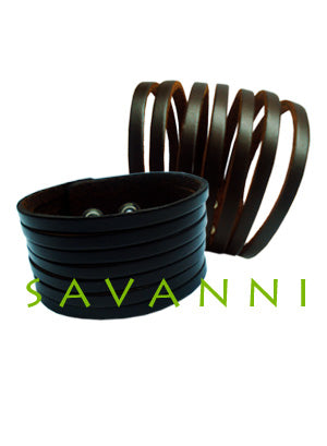 3.5cm Brett Läderarmband Läderremsor