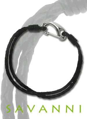 Läderarmband Två Läderflätor