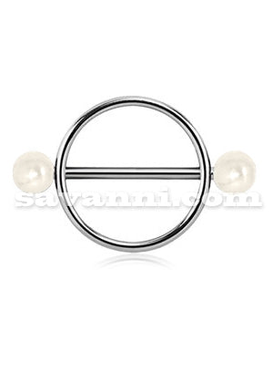 Bröstsmycke Ring & Pärlor