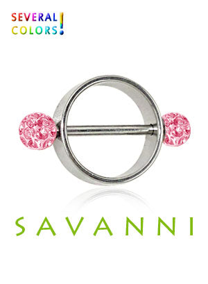 Bröstsmycke Ring & Crystal