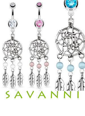 Navelsmycke Dreamcatcher