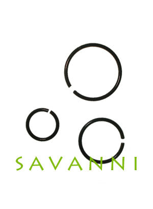 0.8mm Svart Näsring