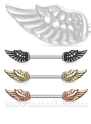 Bröstsmycke Antique Angel Wings