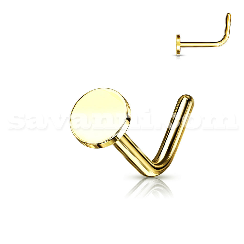 L-formad Näspiercing Flat Top