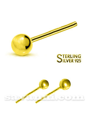 Nenäkoru kullattu hopea