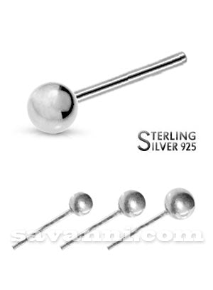 Silver Rakt Nässmycke med Kula