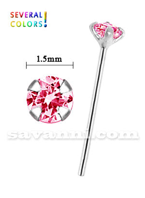 Nose stud silver