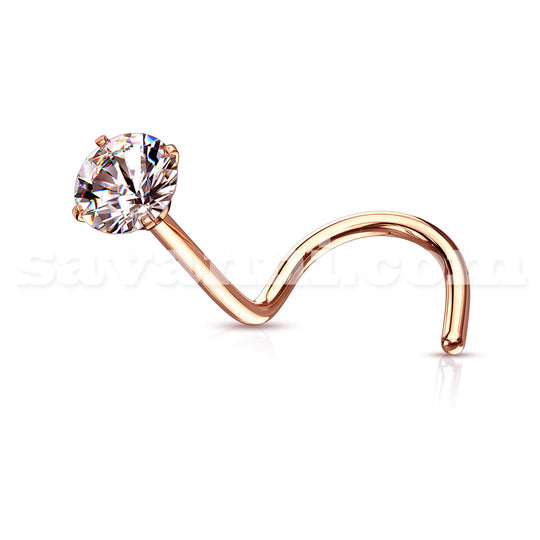 0.8mm Nenäkoru Kullattu Zircon