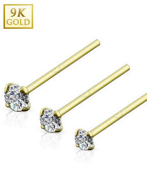 Gold nose jewelry