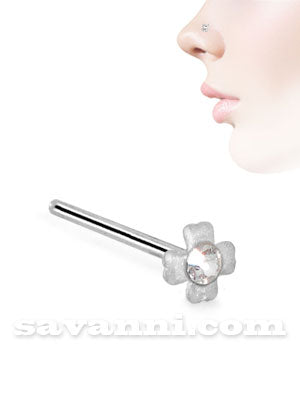 Rakt Nässmycke Silver Clover Cross Strass