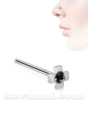 Rakt Nässmycke Silver Clover Cross Strass