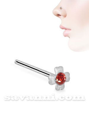 Rakt Nässmycke Silver Clover Cross Strass