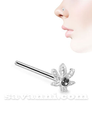 Rakt Nässmycke Silverhampa med Strass