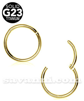 1.2mm Guldfärgad Segment Ring Clicker av Titan