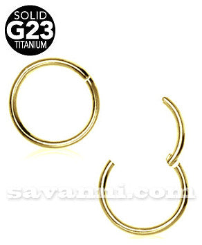 1.6mm Guldfärgad Segment Ring Clicker av Titan