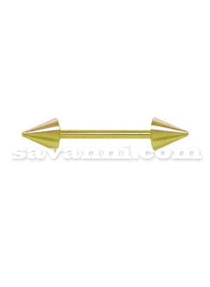 Guldfärgat 1.6mm Barbell Piercingsmycke Koner