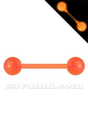 1.6mm Färggrann Flexibel Barbell Lyser I Mörkret