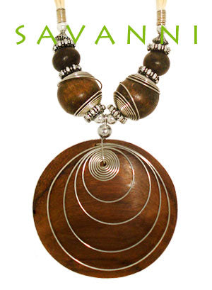Trä Halsband Spiral