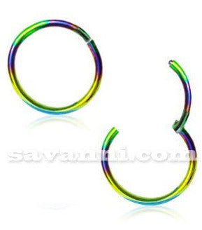 0.8mm Rainbow Segment Ring Clicker