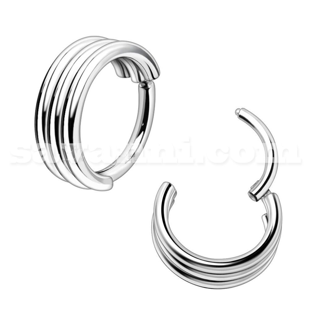 1.2mm Clicker Rengas Triple Hoop