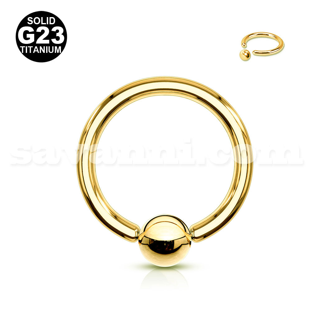 1.2mm Titaani BCR-rengas Kullanvärinen