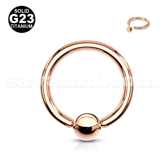 1.2mm Titaani BCR-rengas Kullanvärinen