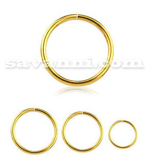 1.2mm Guldfärgad Slät Ring