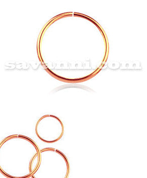 1.0mm Slät Ring Rose Gold