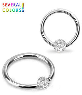 1.6mm Ring Crystal Kula 4mm