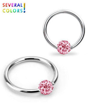 1.2mm BCR-Ring Crystal Kula 5mm