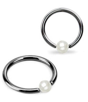 1.2mm Svart Ring Pärla