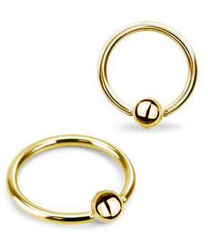 1.2mm Guldfärgad BCR-Ring