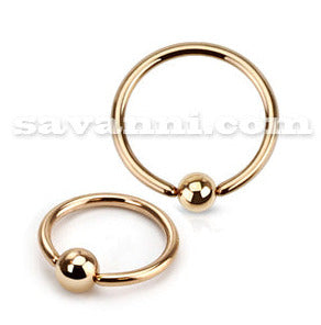 1.0mm Tunn BCR Ring Rose Gold
