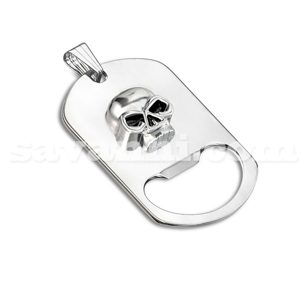 Flasköppnare Hängsmycke Steel Skull