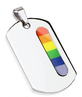 Stålberlock Namnbricka PRIDE