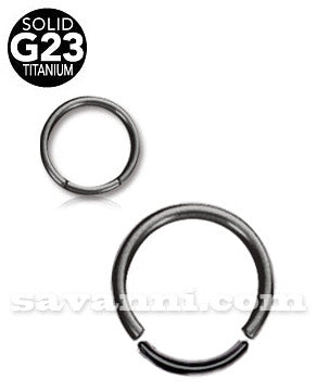 1.2mm Svart Segment Ring av Titan