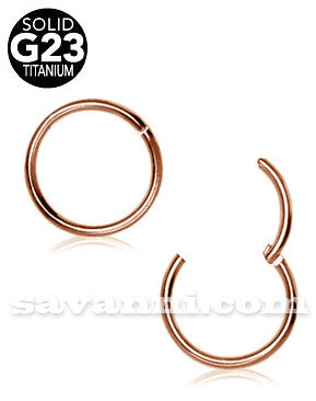 1.2mm Rose Gold Segment Ring Clicker av Titan