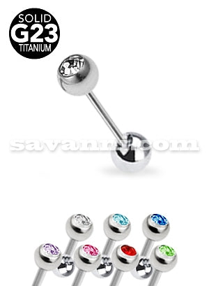 Barbell strass titanium