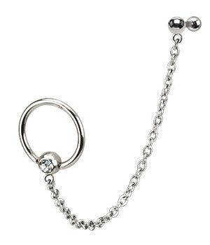 Öronpiercing Kedja & Ring