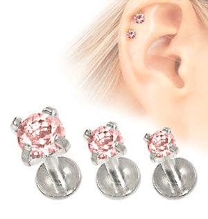 Labret rose gem