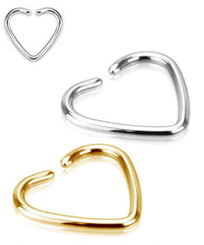 Piercingring Hjärta