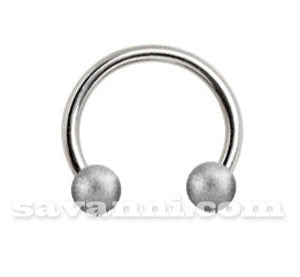 1.2mm Hästskobarbell Sand Blast