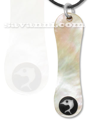 Snäckhalsband Surf With Dolphins