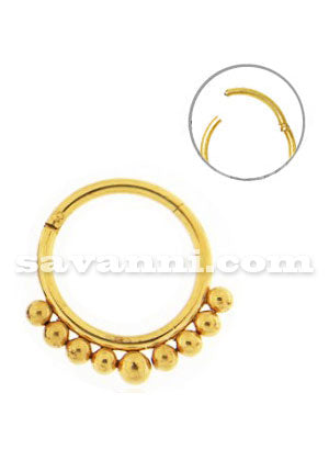 1.2mm Segment Ring Clicker Tribal Balls