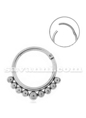 1.2mm Segment Ring Clicker Tribal Balls