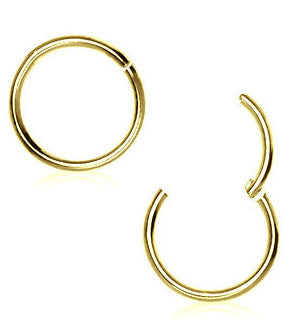 1.0mm Guldfärgad Segment Ring Clicker
