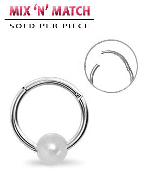 1.2mm Segment Ring Clicker Pärla